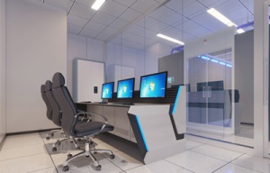 哈尔滨监控机房效果图制作|UPS配电室|精密空调效果图设计