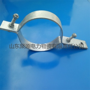 杆用电力连接金具现货 5*50 6*60 扁铁镀锌双长尾抱箍