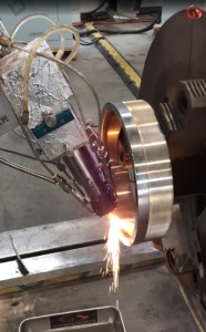 端盖激光熔覆修复加工工艺流程